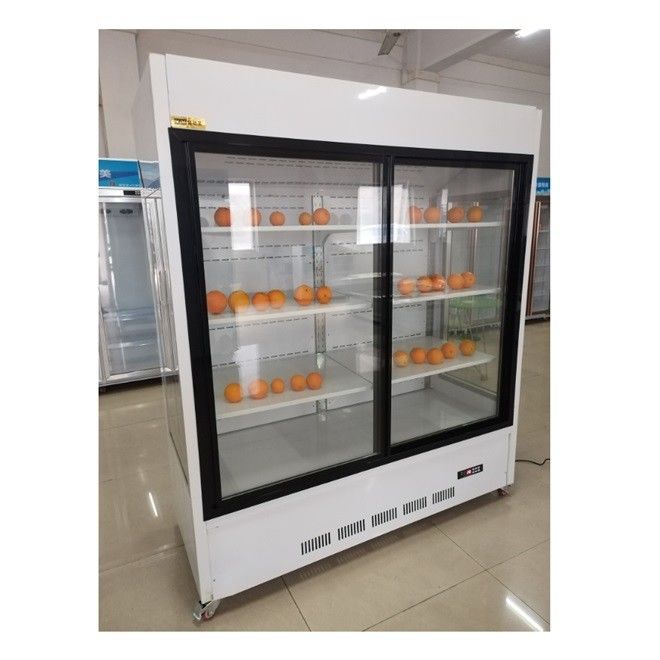 2500L Store Fruit Display Cooler Food Display Chiller Automatic defrosting